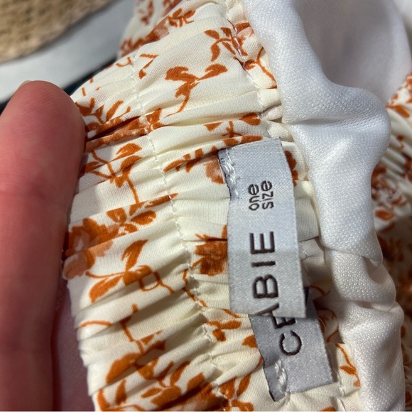 Skirt cream with Flowers versatile never worn one size - Picture 2 of 4